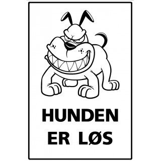 Hunden er løs