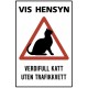 Verdifull katt uten trafikkvett