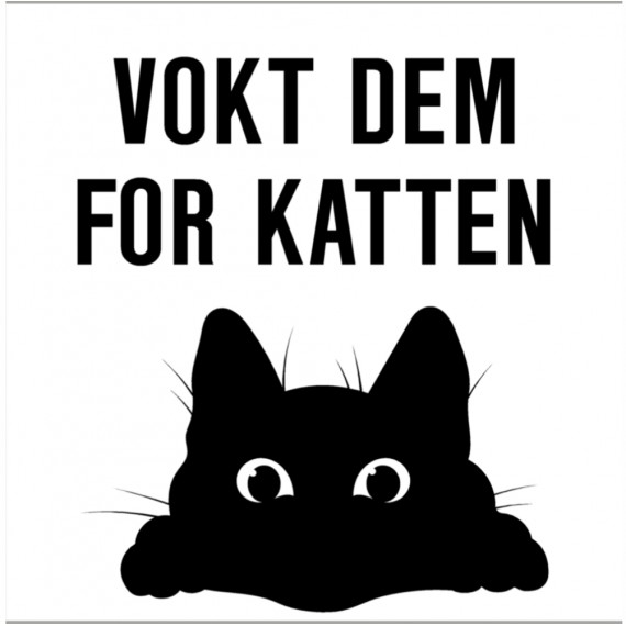 Vokt dem for katten (hvit)