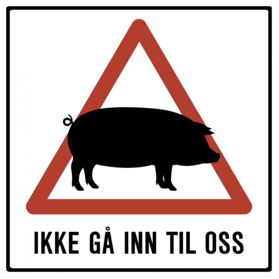 Gris - ikke gå inn til oss