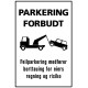 Parkering Forbudt