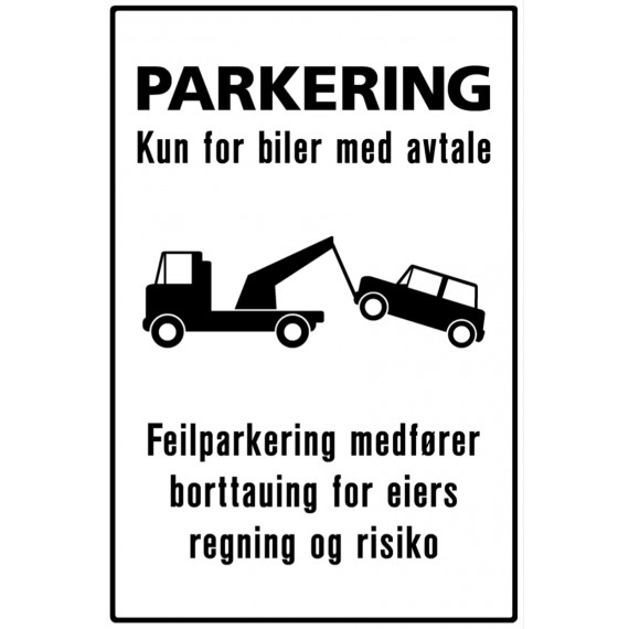 Parkering kun etter avtale