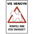 Verdifull hund uten trafikkvett