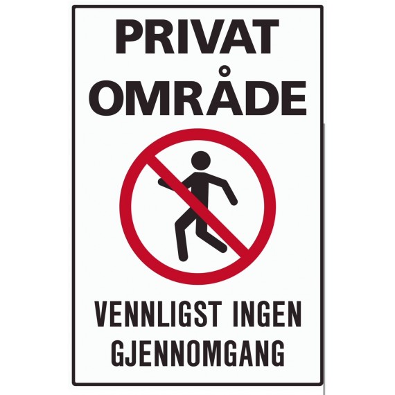 Privat område