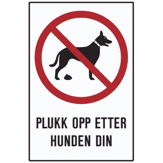 Plukk opp etter hunden din