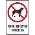 Plukk opp etter hunden din