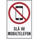 Slå av mobiltelefon